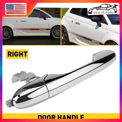#ad US Door Handle Front Passenger Right Side Chrome RH Hand For Fiat 500 68069942AC $20.89