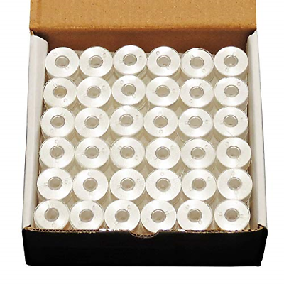#ad 144 White PreWound Bobbins for Embroidery Machines Size A SA156 Plastic Sided $33.16