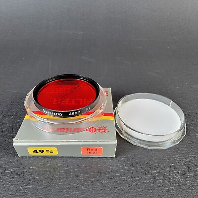 #ad QUANTARAY 49mm RED FILTER R2 **NOS $14.90