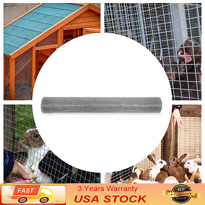#ad 48In X 50ft 1 4 Inch Hardware Cloth Welded Cage Wire Fence Mesh Roll $59.85