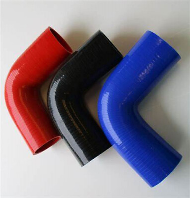 #ad Blue Black Elbow 90 Degree Hose Pipe Bend Coolant Radiator Air Water Silicone $9.19
