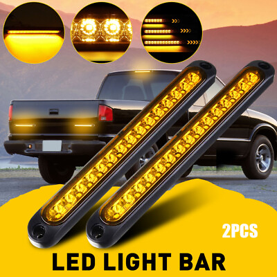 #ad Truck Trailer LED Flowing Turn Tail Light Bar Rear Stop Brake Waterproof Strip $14.24
