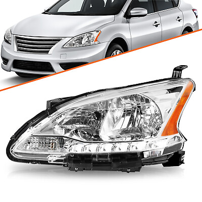 #ad For 2013 2014 2015 Nissan Sentra Halogen Left Driver Headlight Assembly Headlamp $74.99