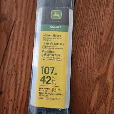 #ad 2 Pack of Genuine John Deere Blade Kit GY20567 GX20433 for 42quot; Deck $24.99