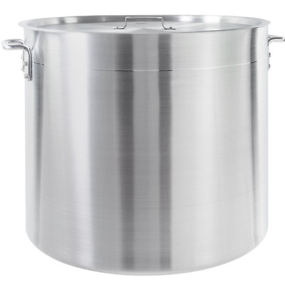 #ad 100 Qt Heavy Duty 4mm Aluminum Stock Pot Lid Commercial NSF Soup Brewing Kettle $259.00