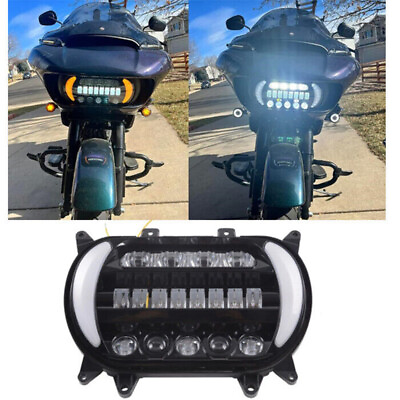 #ad Fits For Harley Road Glide FLTR FLTRX FLTRXS FLTRU 2015 2023 LED DRL Headlight $199.98