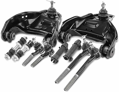 #ad A Premium 10Pcs Front Suspension Kit Upper Control Arm Inner Outer Tie Rod End $147.99
