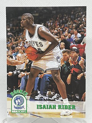 #ad Isaiah Rider 1993 94 NBA Hoops #367 Rookie Card XCJX $0.99