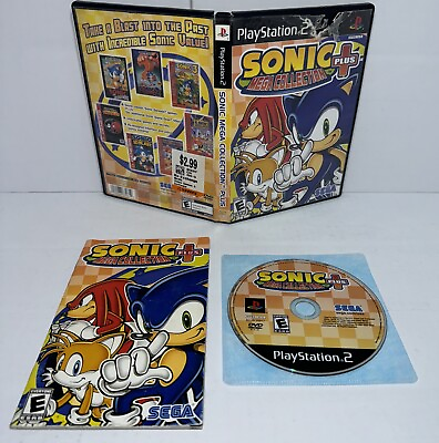 #ad Sonic Mega Collection Plus Playstation 2 PS2 Complete CIB w Manual Tested $12.99