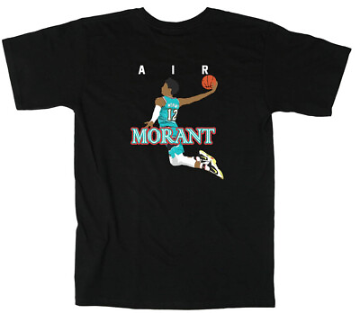 #ad Ja Morant Memphis Grizzlies AIR Long Short Sleeve T Shirt $15.75