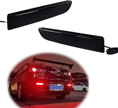 #ad Smoked Lens Led Rear Bumper Reflector Brake Tail Light with Sequential Turn Sign $47.99