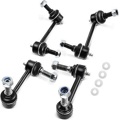 #ad #ad A Premium Set of 4 Front amp; Rear Sway Bar Links Kit Stabilizer Bar Links Compat $44.99
