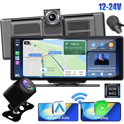 #ad 10.26quot; Touch Screen Wireless Apple Carplay Portable Car Stereo Android AutoCAM $89.59
