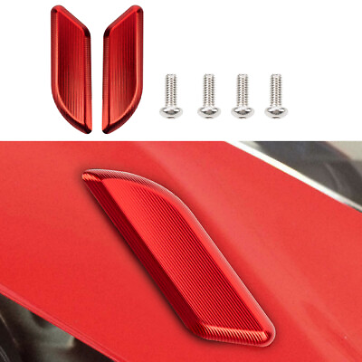 #ad Fits Ducati PANIGALE 959 1299 2015 2019 Pair RearView Mirror Block Off Red $15.84