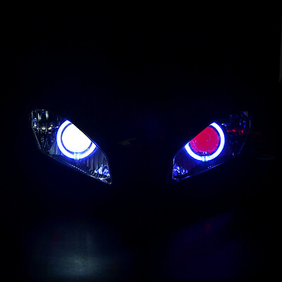 #ad Red Demon EyeBlue Angel EyeHID Headlight Assembly For Yamaha YZF R6 2008 2014 $312.99