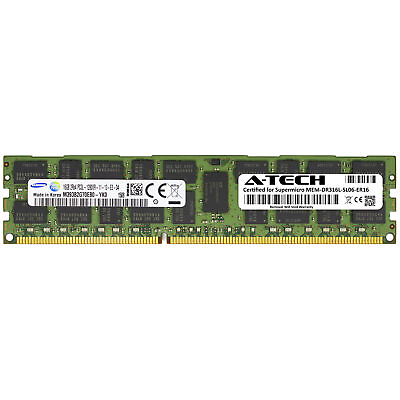 #ad 16GB PC3L 12800R Supermicro MEM DR316L SL06 ER16 Equivalent Server Memory RAM $17.99