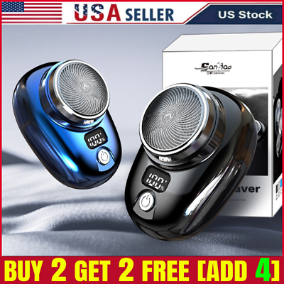 #ad Portable Electric Razor Mini Shave for Men USB Rechargeable Shaver Travel Home $9.99