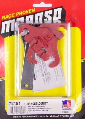 #ad MOROSO Four Hole Wire Looms Red $18.98