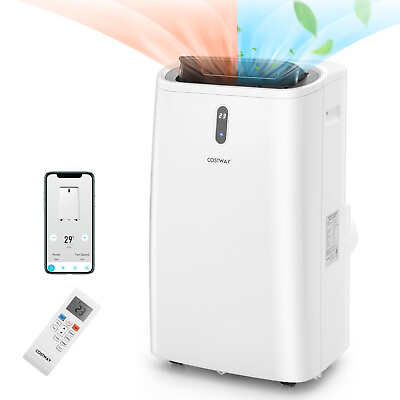 #ad 12000 BTU Portable Air Conditioner with Cool Fan Heat amp; Dehumidifier White $349.99