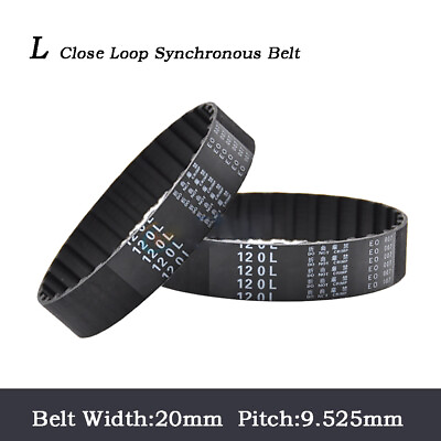 #ad L Close Loop Synchronous Belt Width 20mm Pitch:9.525mm Rubber Drive Timing Belt $4.89