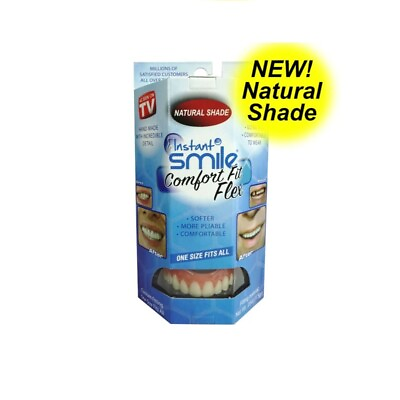 #ad INSTANT SMILE NATURAL SHADE COMFORT FIT FLEX for UPPER TEETH FREE SHIPPING $24.99