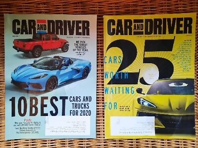 #ad **2020 Car And Driver Magazine Jan amp; May 2 ISSUE Special Lot Deal** $24.99