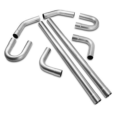 #ad 3quot; Inch 76mm Stainless Steel Exhaust Pipe Piping Mandrel Straight U Bend Kit $227.99