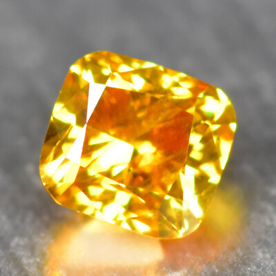 #ad 0.11CT CUSHION UNTREATED INTENSE YELLOW DIAMOND NATURAL DIAMOND quot;VS2quot; CLARITY $49.99