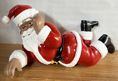 #ad Barthelmess Climbing Santa Claus 22” Fiberglass Resin Christmas Decoration 1995 $129.95