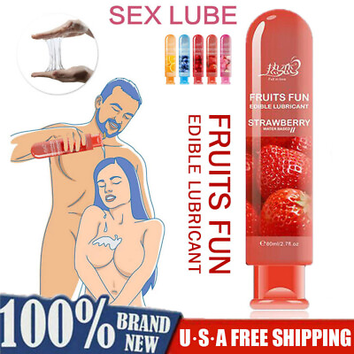 #ad Water Based Lube Personal Lubricant Long Lasting Sex Lubricant Men Women Adult $6.69
