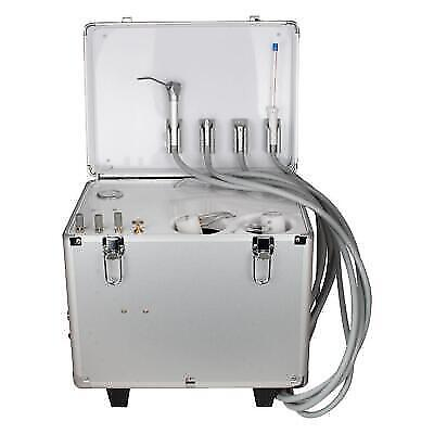 #ad Portable Dental Unit w Syringe Suction Air Compressor Case $509.00