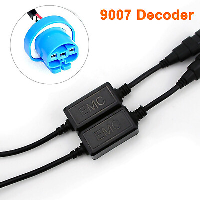 #ad #ad 2X LED 9007 Headlight Canbus Error Free Anti Flicker Resistor Canceller Decoder $15.99