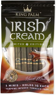 #ad King Palm Mini Size Irish Cream Organic Prerolled Palm Leafs 5 Rolls $8.99