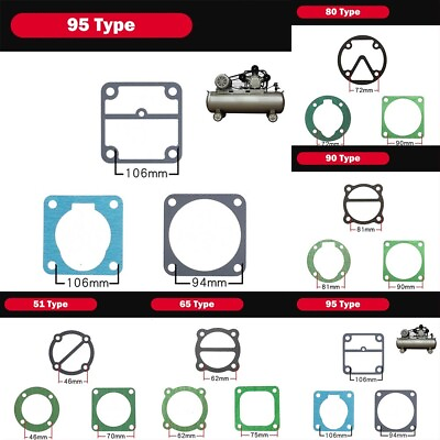 #ad Head Gasket Set For Air Compressor Plastic Portable Rebuild Kit Tools Washers $7.66