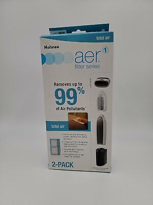 #ad HAPF30ATD Holmes AER1 Total Air HEPA Filter 2 Pack w Shrink Wrap Type A Refill $24.77
