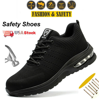 #ad Indestructible Safety Work Shoes Steel Toe Breathable Work Boots Mens#x27; Sneakers $32.19