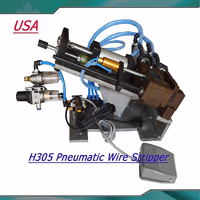 #ad Pneumatic Wire Stripper Cable Stripper Air Wire Stripping Machine H305 110V $244.40