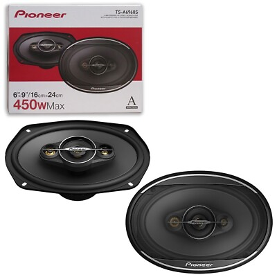 #ad New Pioneer 6x9 inch 4 way Car Audio Coaxial Speakers Pair 6quot; X 9quot; 450 Watts $54.99