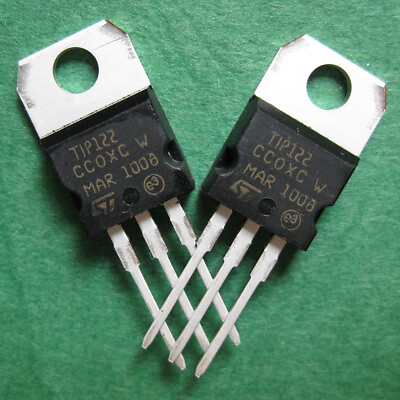 #ad 5pairs 5pcs TIP122 5pcs TIP127 NPN PNP Transistors ST TO 220 $2.88