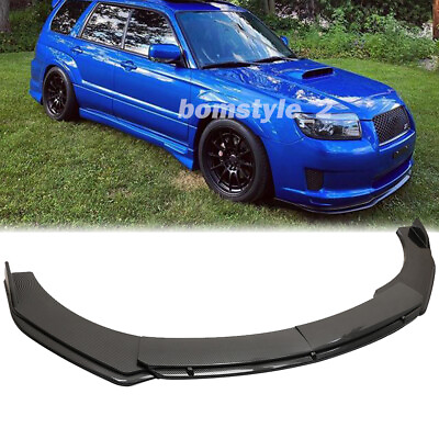 #ad Carbon Front Bumper Lip Spoiler Splitter Body Kits For Subaru Forester Limited $99.11