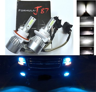 #ad LED Kit C6 72W 9008 H13 8000K Blue Two Bulbs Head Light Replacement Snowmobile $15.75