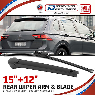 #ad Windshield Rear Wiper Arm Blade 15#x27;#x27;amp;12#x27;#x27; Set For 2018 2020 Volkswagen Tiguan $14.99