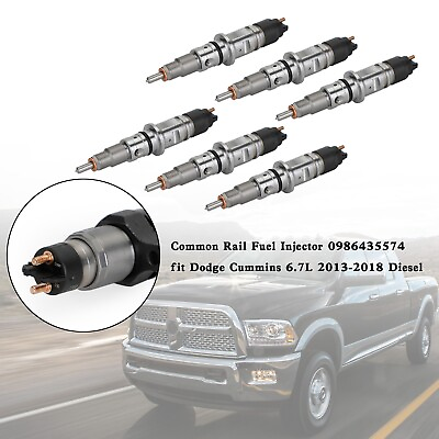 #ad 6× Common Rail Fuel Injectors For Dodge Ram 2500 3500 Pickup 6.7L 2013 2018 NEW $548.78