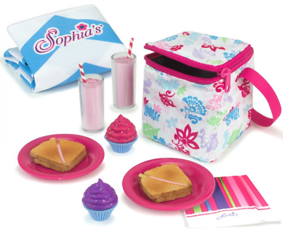 #ad Sophia#x27;s Doll Food Picnic Playset of 12 Pieces Thermal Cooler Matching Picnic $26.98