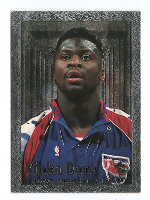 #ad 1994 Topps Embossed 114 NM Yinka Dare DPK FOIL RC New Jersey Nets Card $1.60