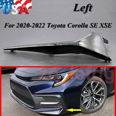 #ad New Fits 2020 2022 Toyota Corolla Left Front Bumper Lower Side Molding Trim $19.15
