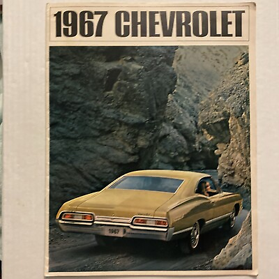 #ad 1967 Chevrolet Factory Large Prestige Dealer Sales Brochure All Big Chevy Models $34.49