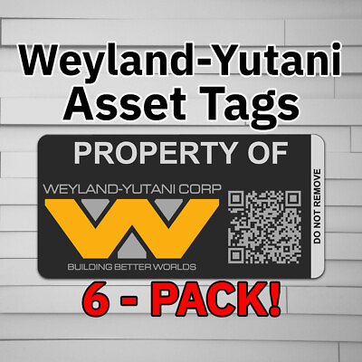 #ad Weyland Yutani Corp Asset Tags alien weyland Vinyl Decal Sticker Car laptop wi $5.00