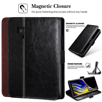 #ad For Samsung Galaxy Note 9 Leather Wallet Case Flip Card Holder Stand Phone Cover $11.99