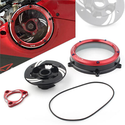 #ad Clear Clutch Cover Protector Guard For Ducati Panigale 1199 1299 959 R S 12 2020 $95.81